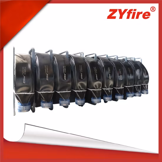 Zyfire 200m 格安消防配達 TPU レイフラット ホース リール